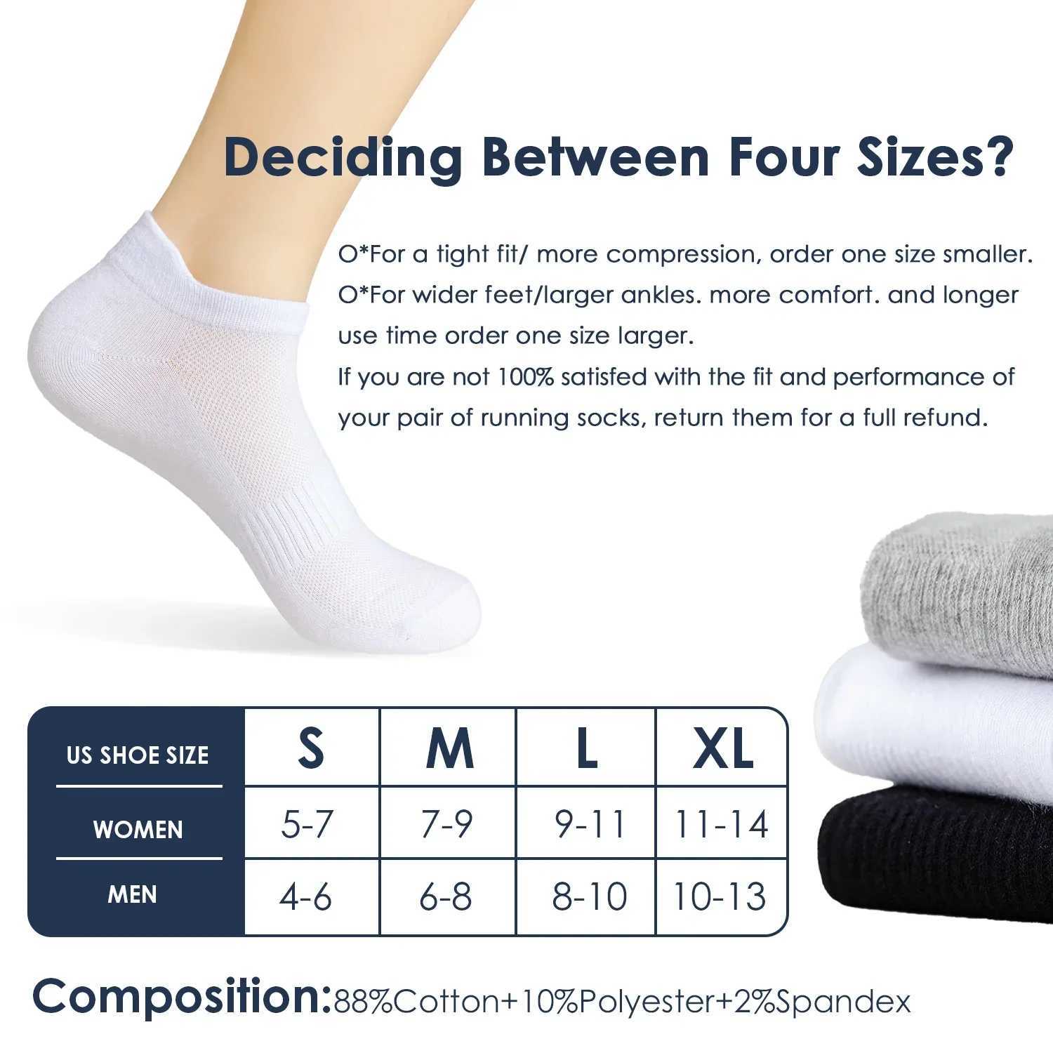 6 pairs of womens mens socks student couple cotton new plus size sports ear mesh spot running solid color boat ankle socks W240905