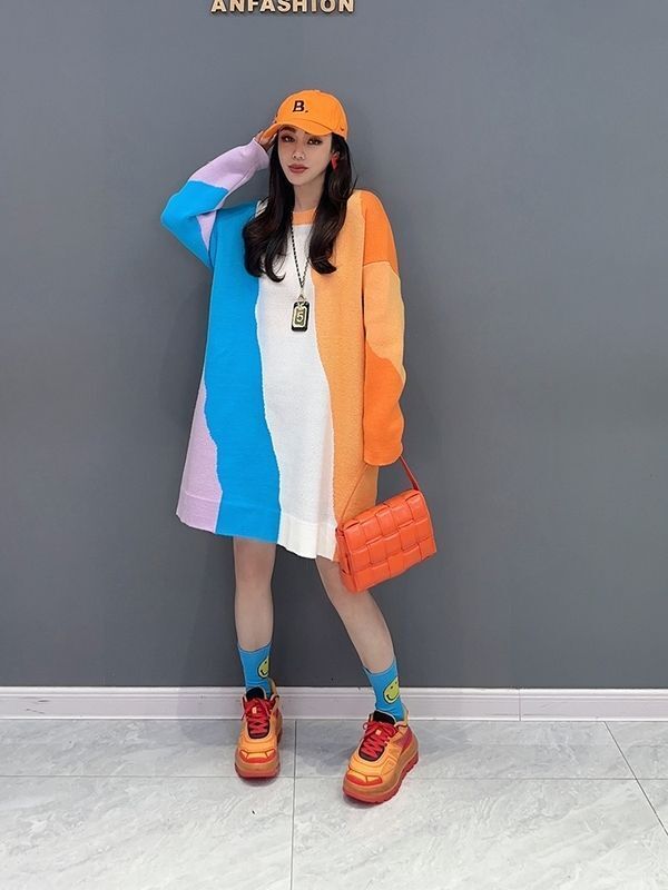 Casual Dresses Elegant High Waist Bodycon Mini Dress Women Fashion Round Neck Short Sleeve Zipper 2024 Chic Y2k Street Colorful Dress Slimming