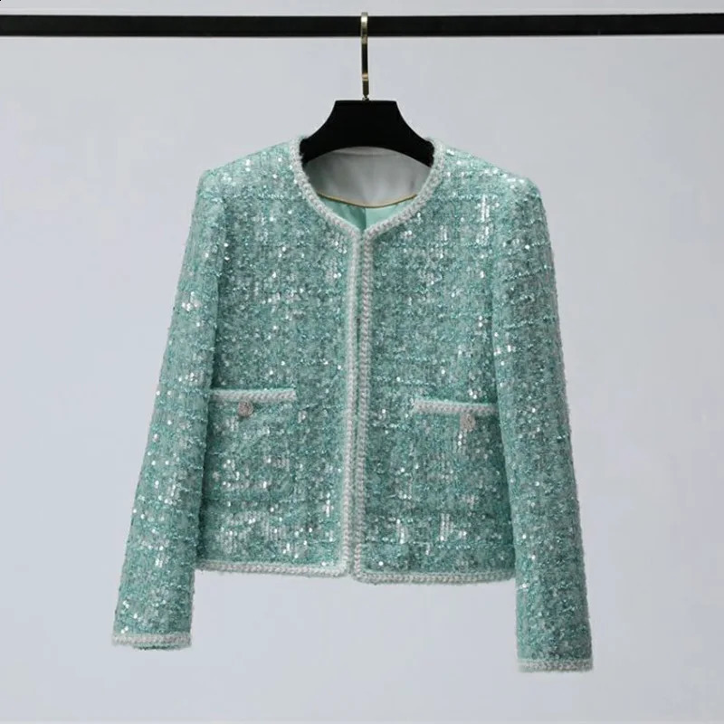 Fashionable highquality sequin short jacket elegant fashion womens 240902