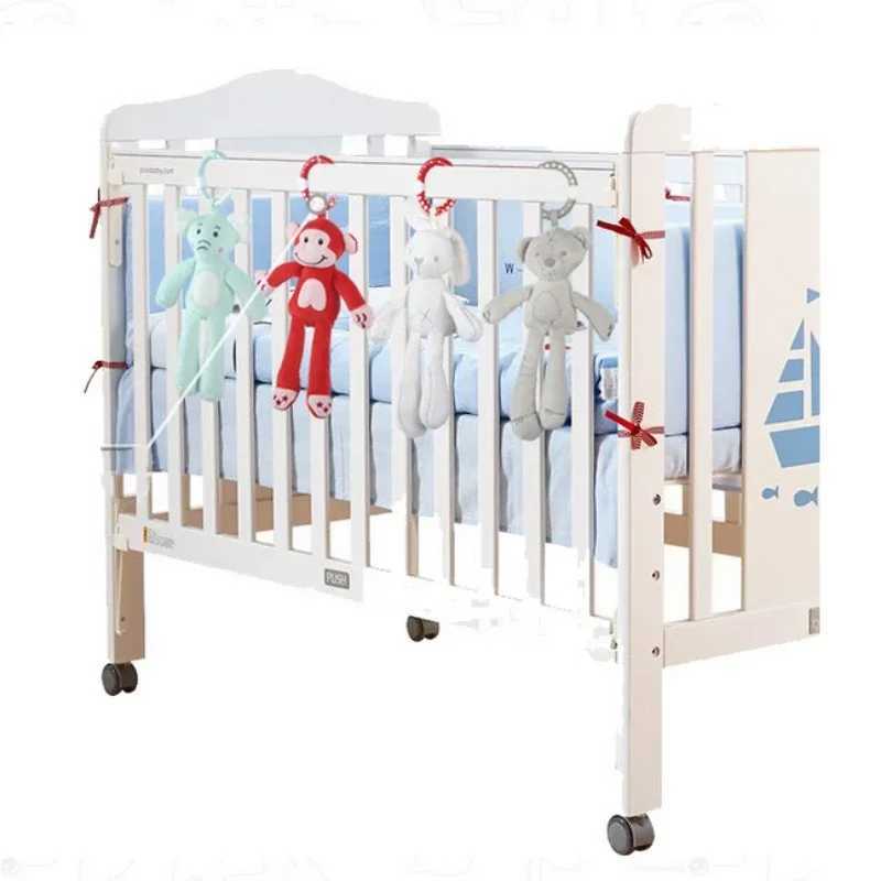 Baby Mouse Mobile Baby Toy Cart Bed Hanging Rabbit Elephant Baby Bed Hanging Bell Plush Toy 0-12 Months W240815