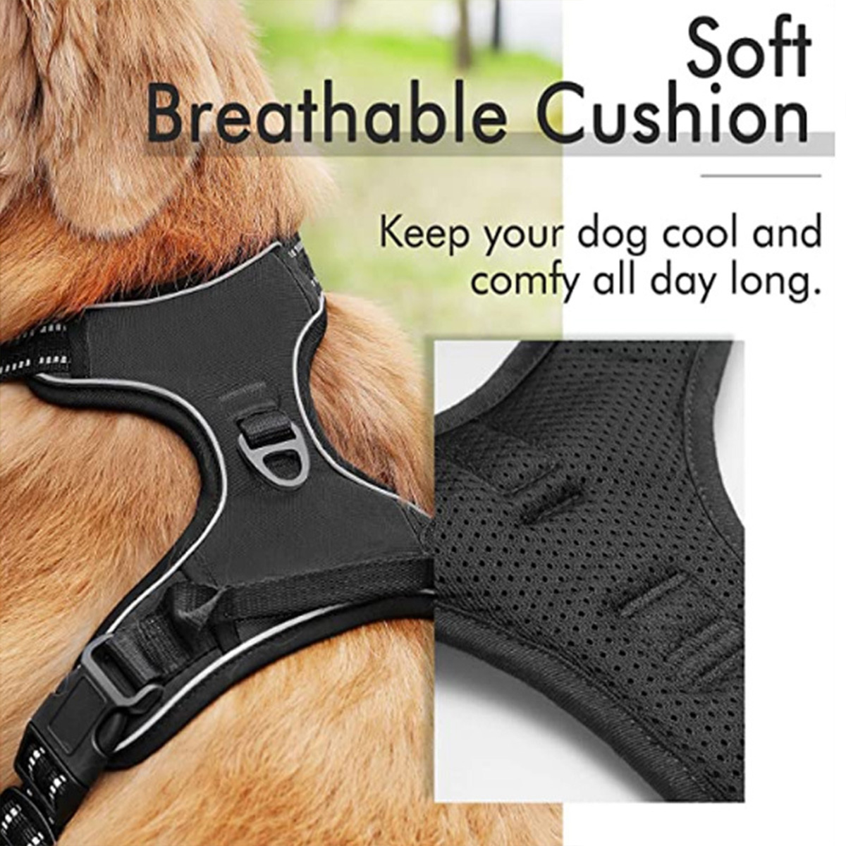 Halloween pet supplies New pet chest harness explosion-proof punching large dog chest back reflective breathable vest traction rope