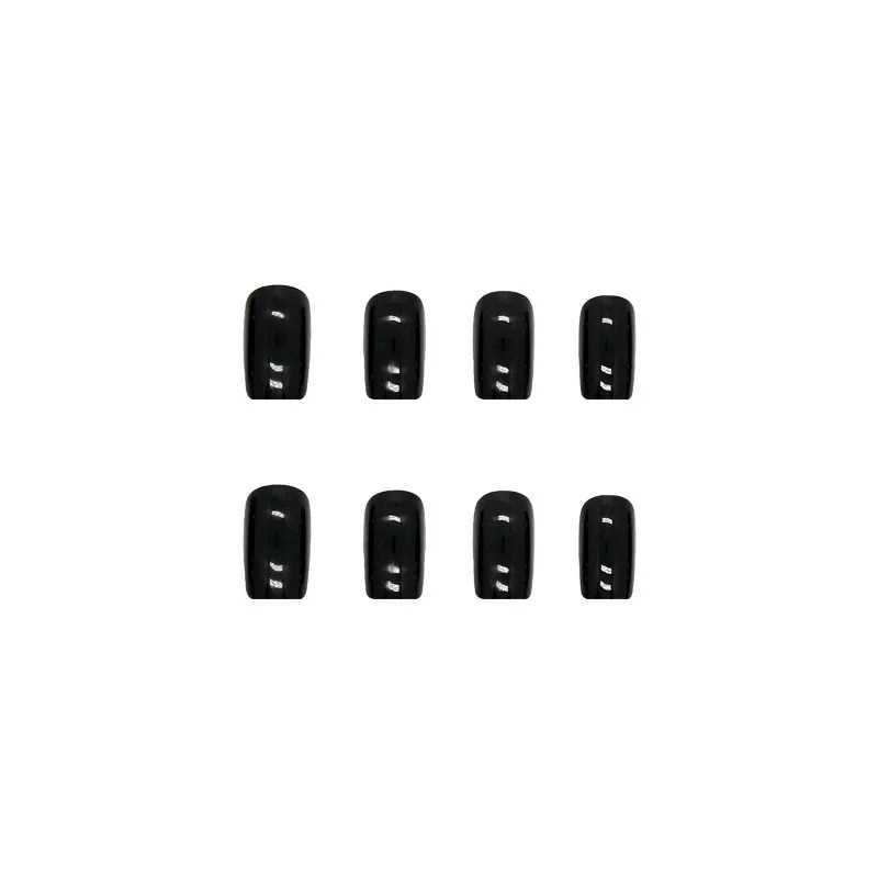 Sweet Cool Light Black Wearable Pink Pressing Fake Nail Tip with Adhesive Fake Nail Design Cute Girl Fake Nail W240905