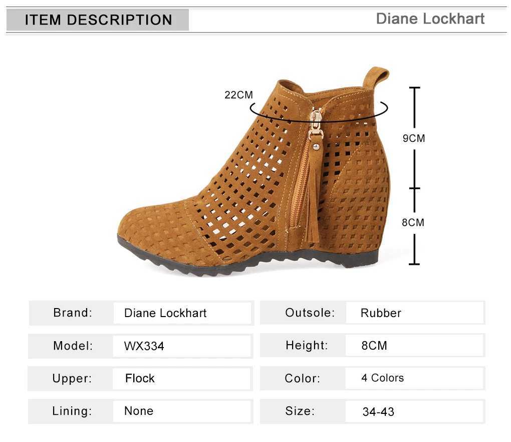 2024 New Womens Summer Clothes Flat Bottom Low Hidden Wedge Cut Zipper Boots Womens Dress Casual Shoes Hot Selling Sizes 34-43 Botas No Print CL240906