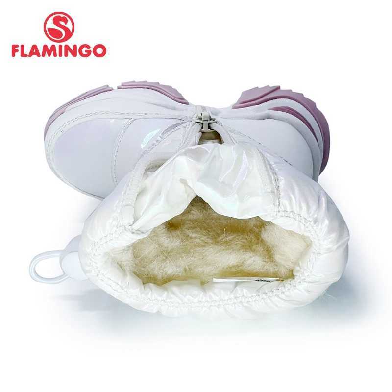 FLAMINGO Winter Wool Keep Warm Shoes Anti-slip Children High Quality Snow Boots for Girl Size 23-28 Free Shipping M240906