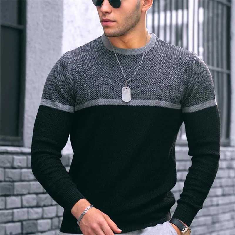 Autumn and winter sports fitness slim breathable mens long sleeve T-shirt Europe and the United States men fitness O collar shiXJ240906
