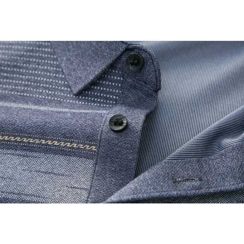 9 Styles 2024 Autumn Polo Printed Mens Stripe Loose Thin Trendy Long Sleeve T-shirt Polo ShirtXJ240906