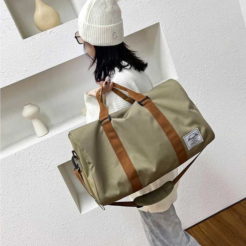 Portable fitness bag mens and womens sports yoga bag wet dry separation luggage travel swimming handbag W240906