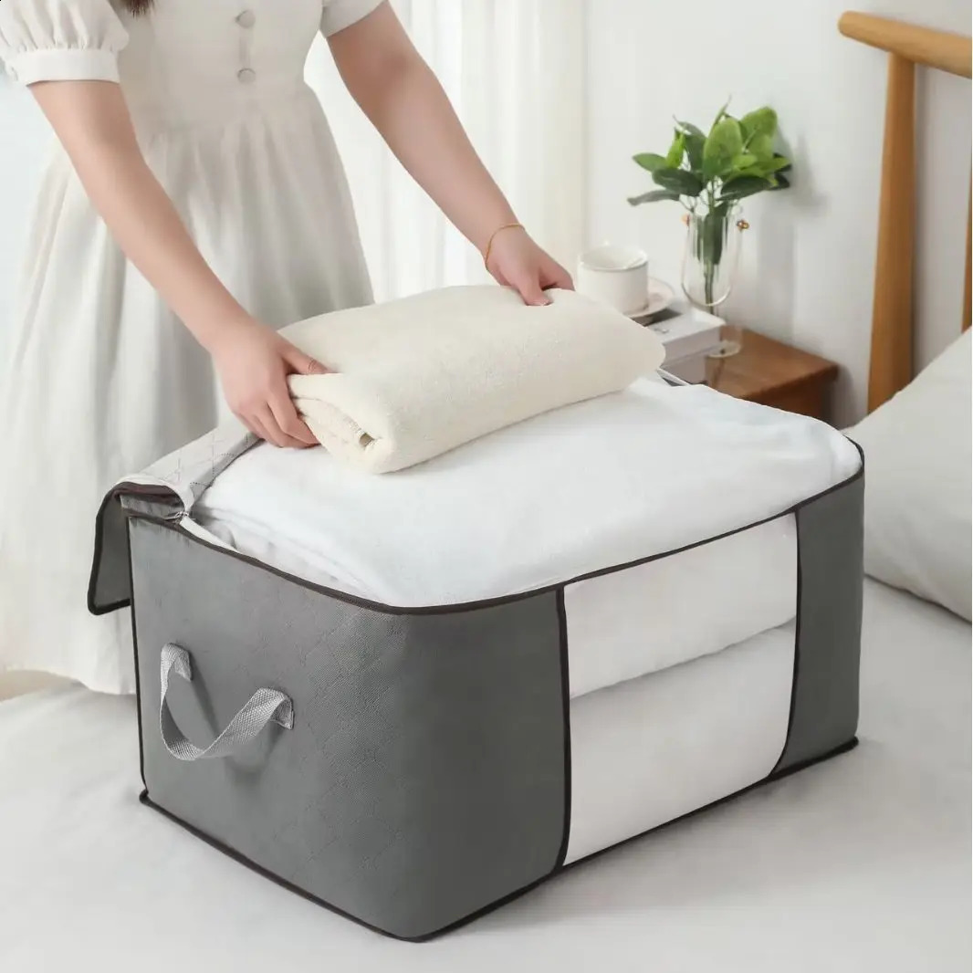 6pcsset Clothes Storage Bags Upgraded Foldable Fabric Containers For Organizing Bedroom 240906