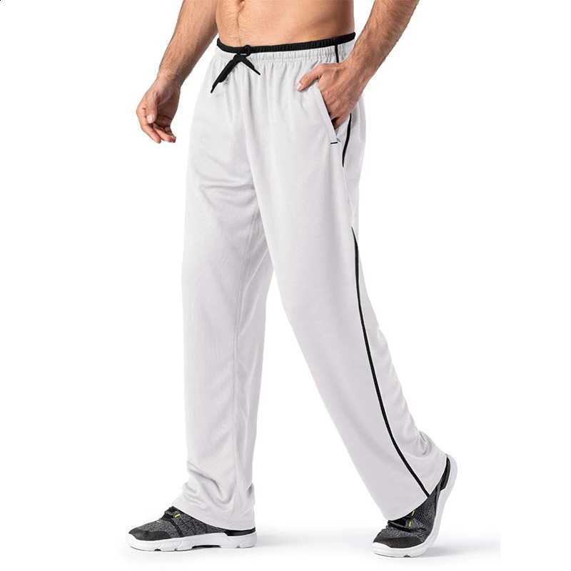 MAGCOMSEN mens jogging pants with mesh lining quick drying breathable loose fit fitness pants summer sportswear tracksuit Trousers 240906