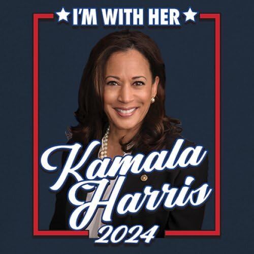 Long Sleeve Shirts For Men Sweatshirt Im With Her Kamala Harris 2024 T-Shirt Madam President 47 Speaking Vote Blue USA American Liberal T Shirt Tee Fr