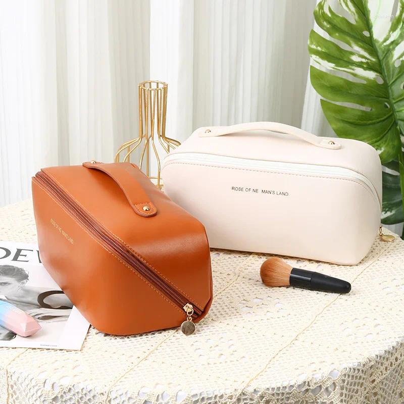 2025 NEW Cosmetic Bags Women PU Clear Makeup Bag Ladies Travel Transparent Toiletry Storage zhanyishengli