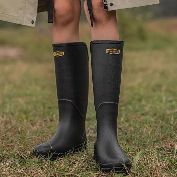2024 New Rain High-Top Same Style For Men Women Waterproof Long Boots Rubber Shoes Lightweight Non-Slip Overshoes
