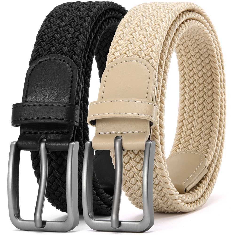 Mens elastic band unisex casual womens belt mens outdoor climbing training work belt womens jeans 115cm W240905