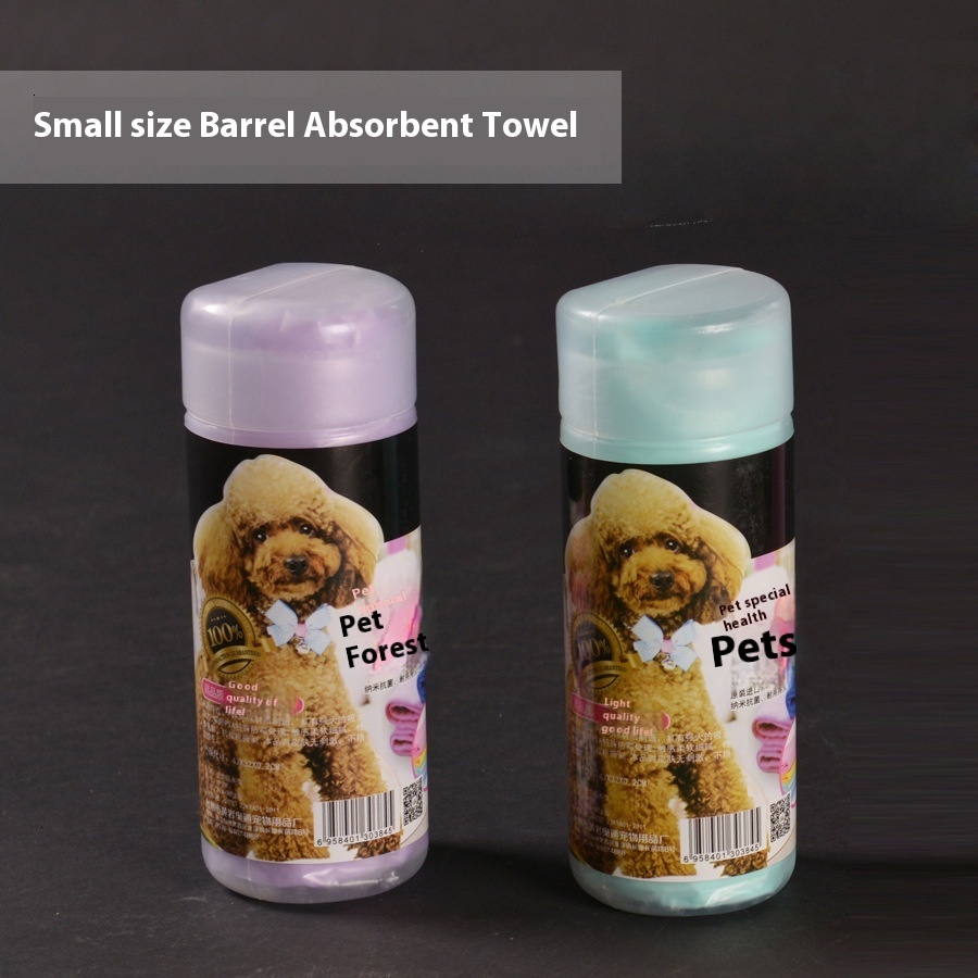 Tricter imitation deer skin pet dry hair towel, bucket packaged super absorbent car towel