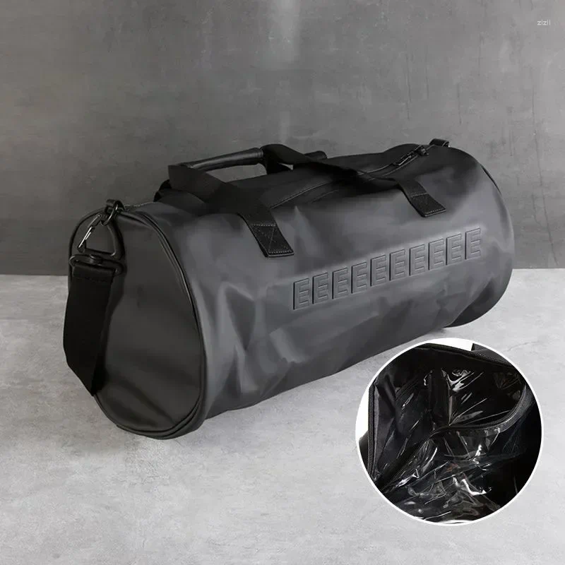 Duffel Bags 24 Mens Sports Handbag Classic Emed Letter Bucket Bag Waterproof Fiess Swimming Large Capacity Travel 4