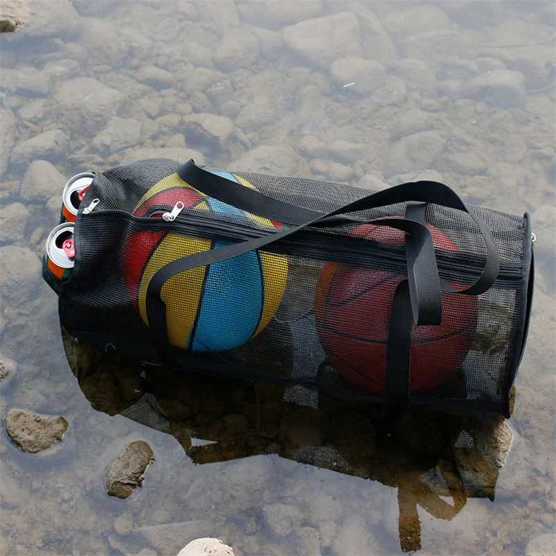 Yoga mat carrier bag basketball volleyball bag sports and fitness storage bag mesh lightweight Pilates and fitness bag W240906