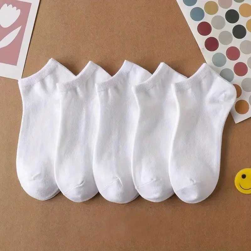 5/10/20 Pairs High Quality Mens Boat Socks Low Cut Non Slip Business Ankle Socks Sport Sweat Absorption Solid Color Short Socks Y240906