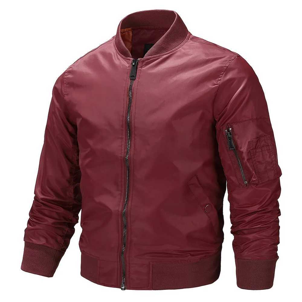 Baseball Jacket for Mens Spring and Autumn Thin Jacket Stand Up Collar Top Stand Up Collar Oversized Flying Jacket Y240906