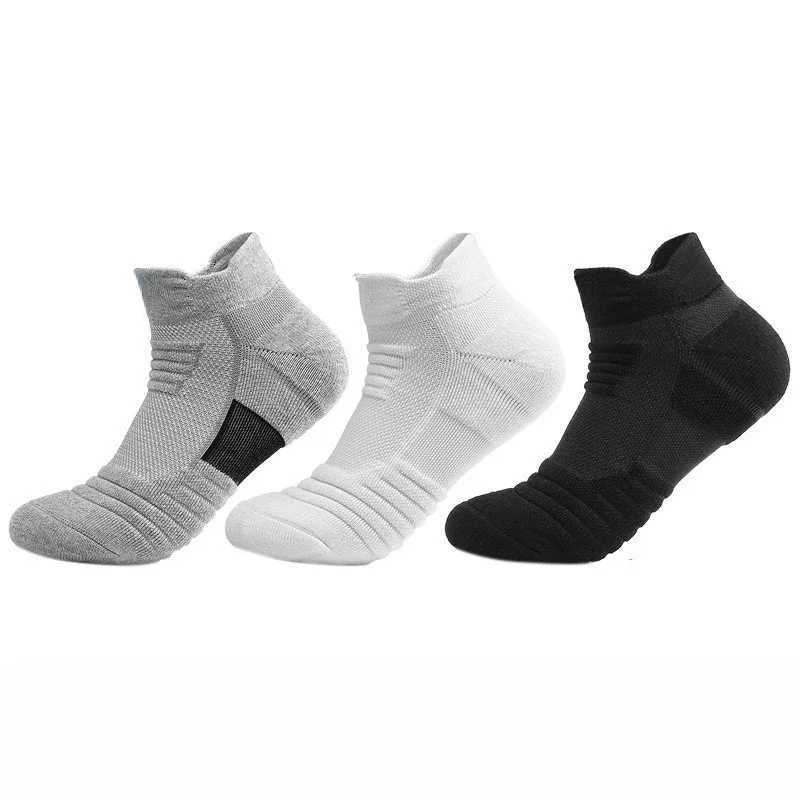 Anti-slip Football Socks Men Women Cotton Sock Short Long Tube Soccer Basketball Sport Socks Breathable 3/1 Pairs Socks 38-45 Y240906
