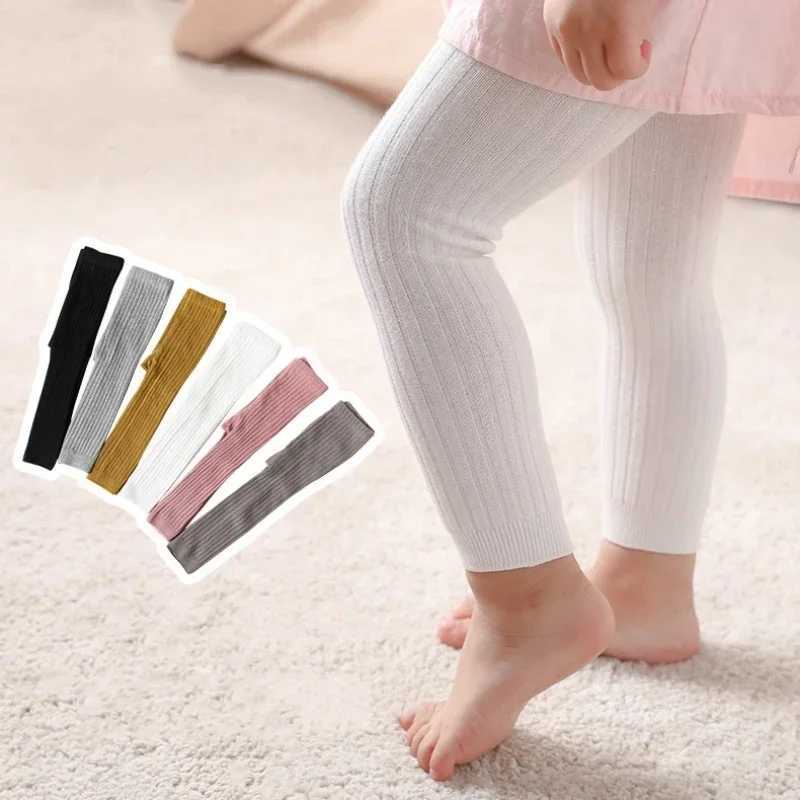 Spring Autumn Baby Pants Girls Leggings Pantyhose Cotton Ribbed Pants Kids Children School Uniform Leggings Tights for Girl Boys Y240906