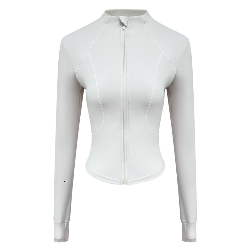 Yoga jacket women's new slim fit, breathable sports cycg suit, outdoor running design, long sleeved fiess suit