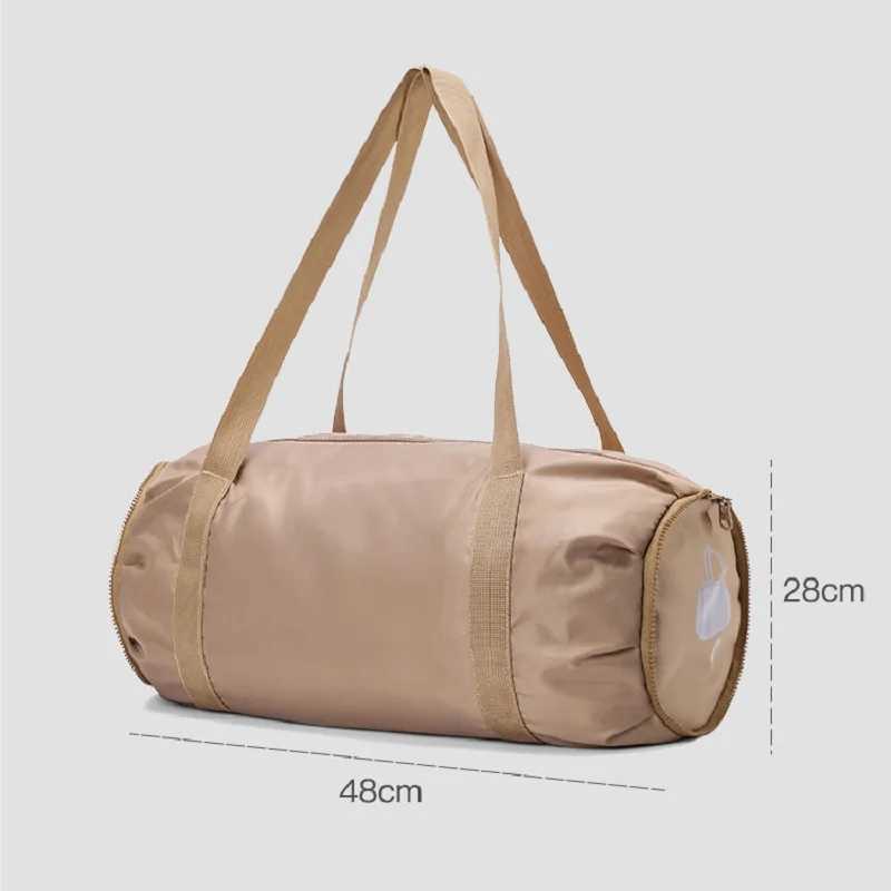 Foldable fitness bag portable waterproof large capacity sports fitness yoga travel handbag multifunctional dry and wet pockets ultra light W240906