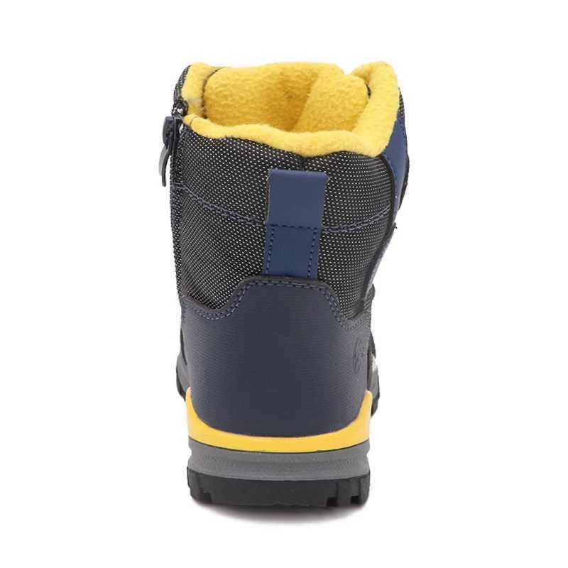 Cute eagle Boys Winter Boots New Waterproof Warm Wool Mid-Calf Children Snow Boots Kids Winter Plush Rubber Boots EU 27-32 M240906