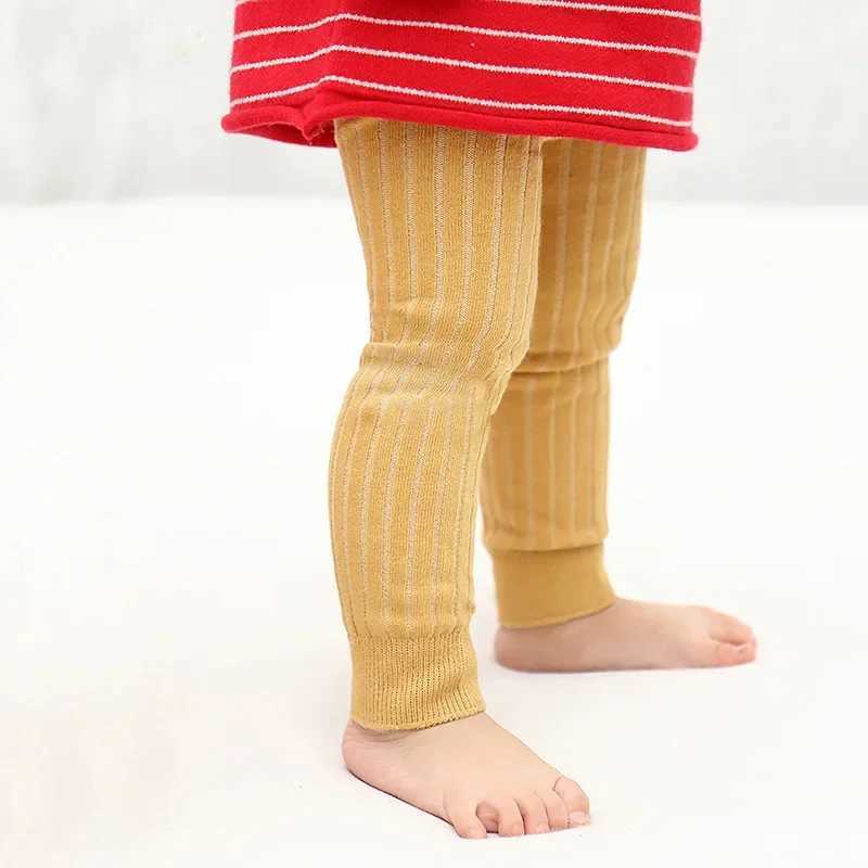 Spring Autumn Baby Pants Girls Leggings Pantyhose Cotton Ribbed Pants Kids Children School Uniform Leggings Tights for Girl Boys Y240906