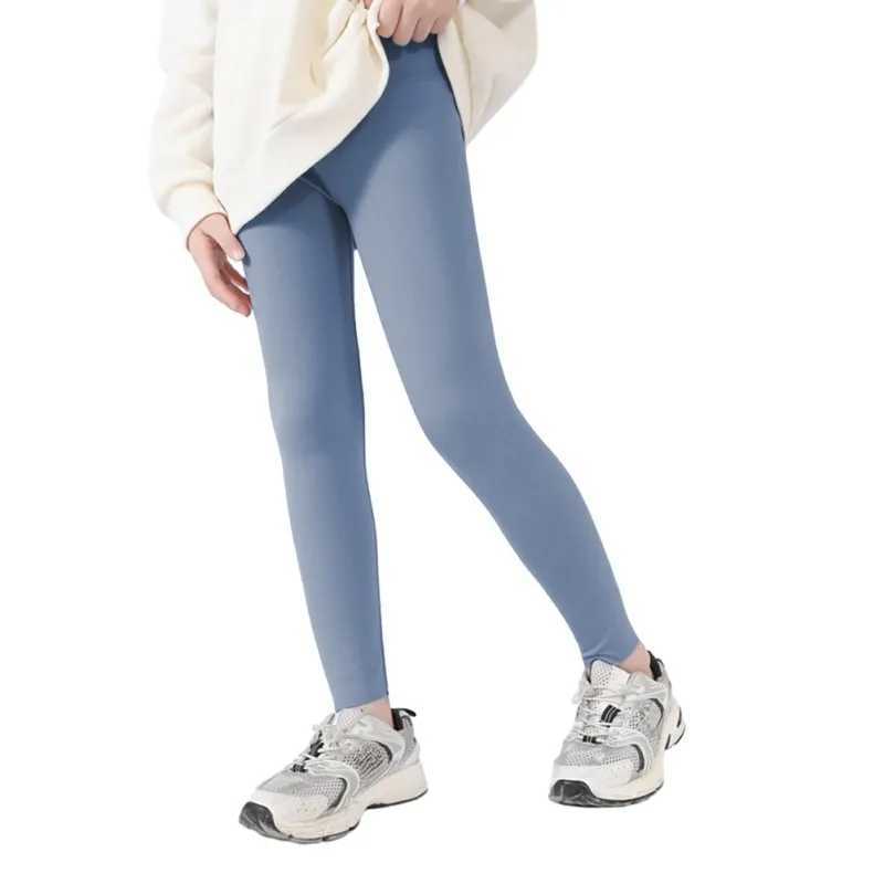 Kids Dance Leggings Sport Running Workout Activity Yoga Pants Kids Girls Leggings Spring Autumn Thin Stretchy Trousers Age 4-12Y Y240906