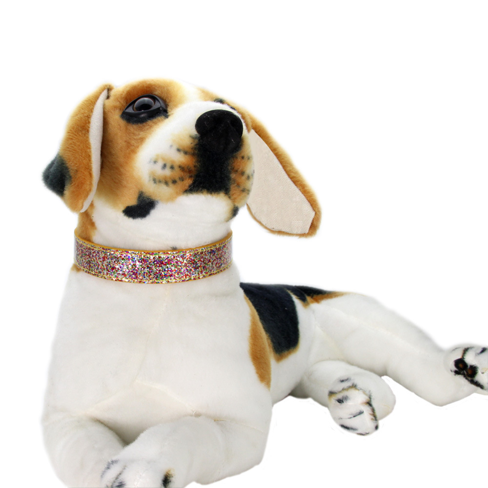 halloween New retractable pet collar shiny pink diamond glow trend collar for small and medium sized dogs