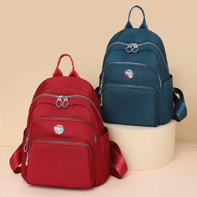 Fashionable womens backpack girl nylon travel Knapsack daily bag Rucksack youth school Mochila Feminina 240906