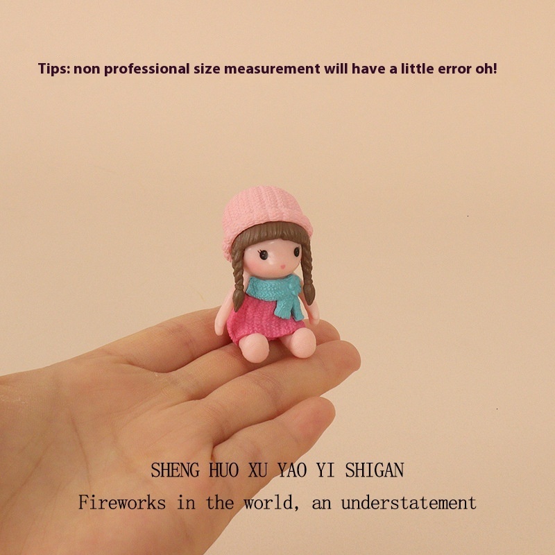 Mini Creative Cute Doll Girl Gift Box Micro Landscape Baby House Decoration Accessories OB11 Home Desktop Ornament