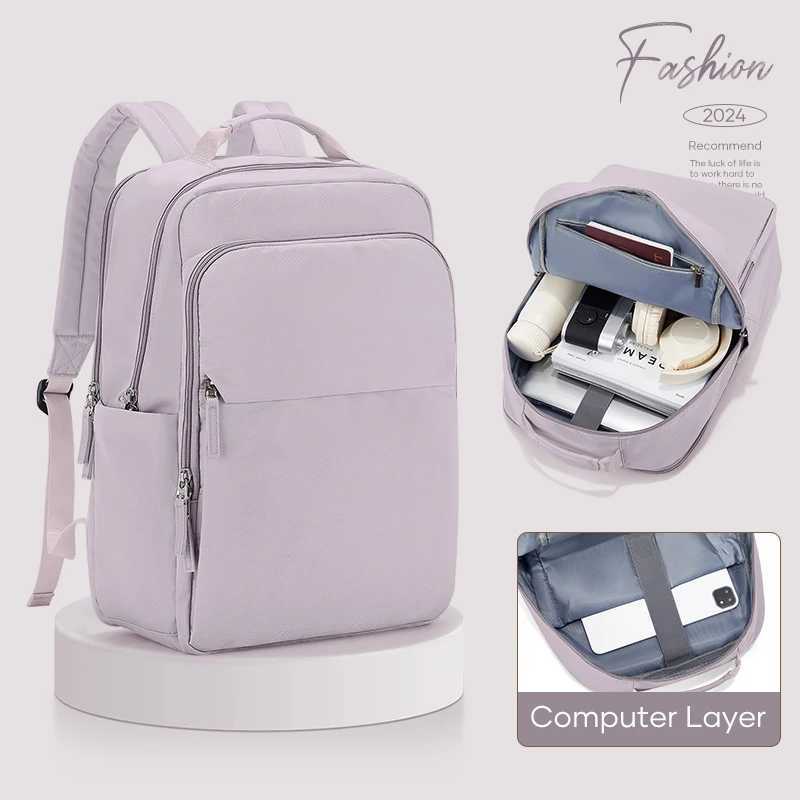 Backpacks for Women Versatile College Daypack Casual Student Schoolbag Waterproof Large Capacity Travel Backpack Laptop Bag 240906