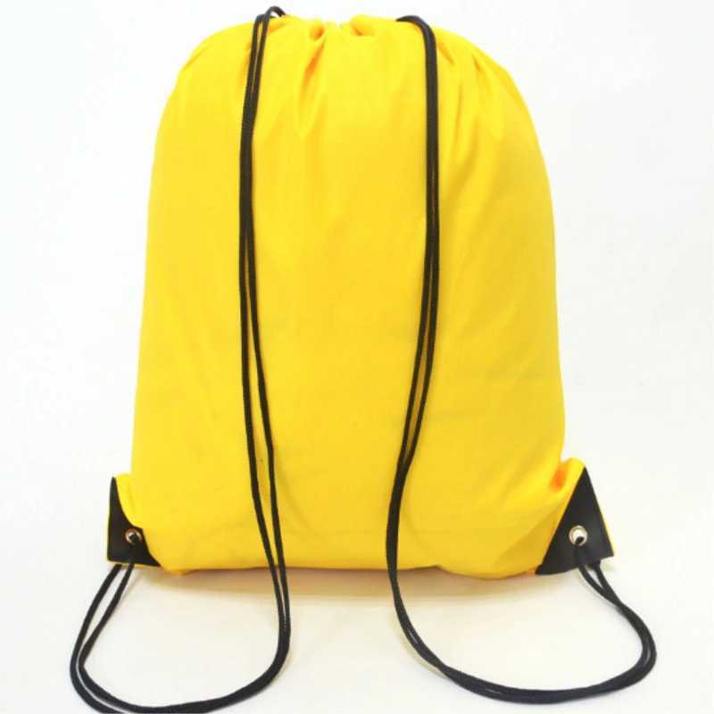 Portable mens sports and fitness bag with drawstring strap waterproof folding backpack shoes yoga running fitness travel bag W240906