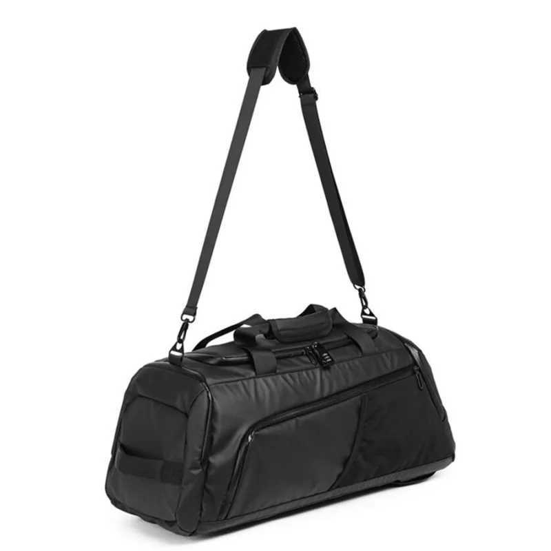 Mens fitness bag large capacity training fitness exercise sports bag backpack dry and wet yoga bag business travel bag with shoe bag W240906