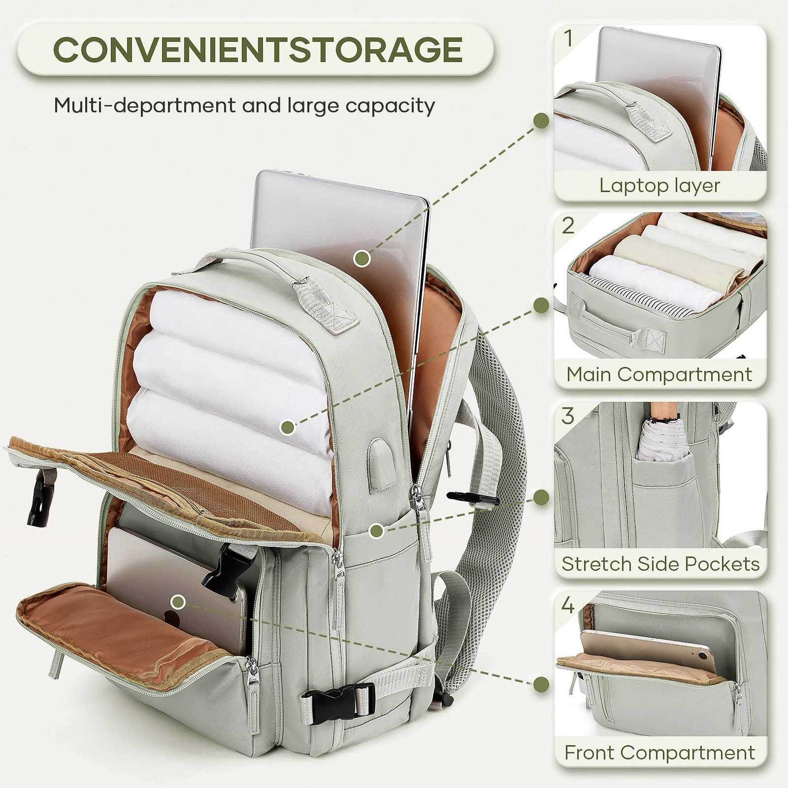 Large Travel Backpack for Women Capacity High Quality Schoolbag Overnight Weekend Bag Waterproof Men s Laptop 240906