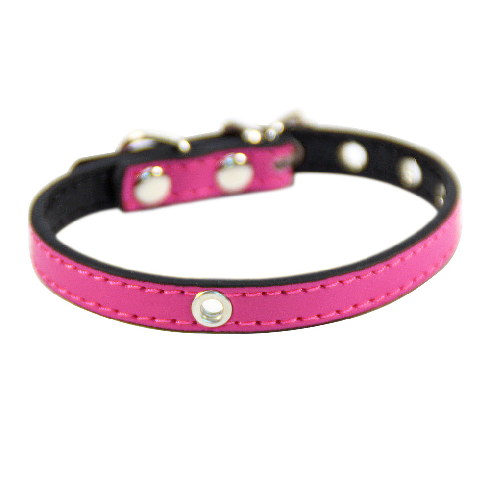 halloween Dog collar with holes cat collar dog collar leather personality small and medium-sized dog simple atmosphere cowhide dog supplies