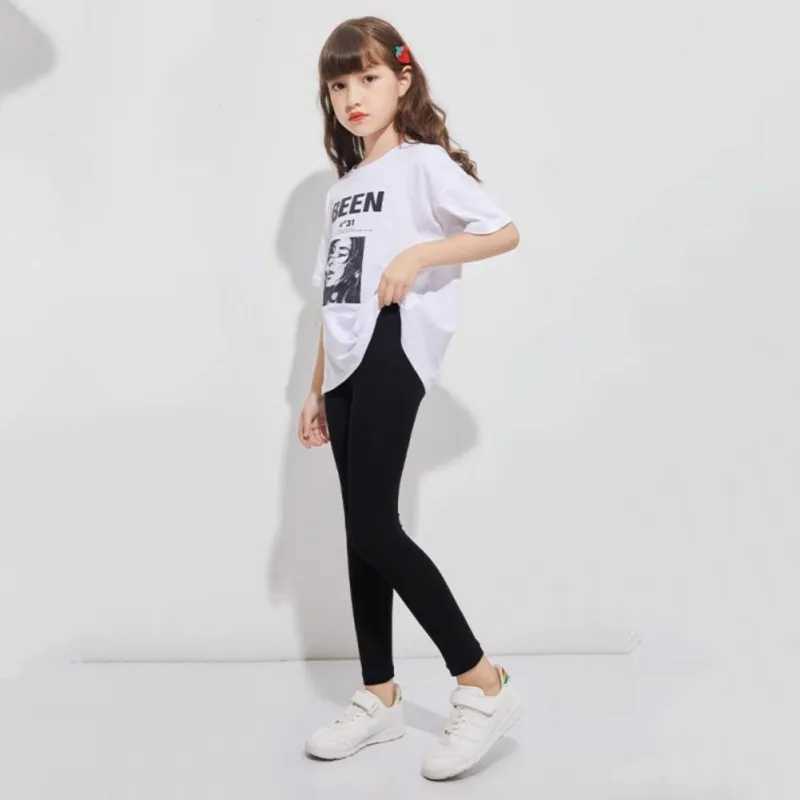 Children Girl Leggings Soft Elastic Modal Kids Leggings Candy Color Girls Skinny Pants Kids Trousers Clothes for 3-15 Years Y240906