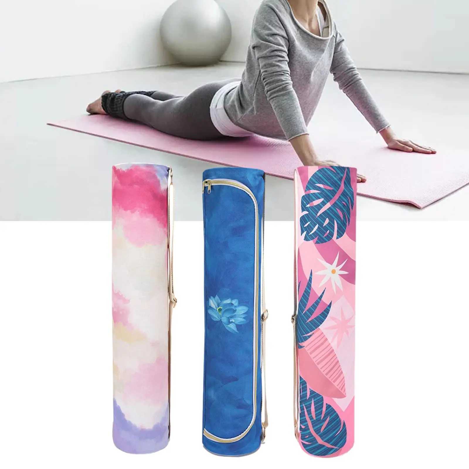 Yoga cushion bag with fashionable smooth zipper durable and multifunctional with adjustable shoulder strap lightweight and exercise shoulder bag W2409