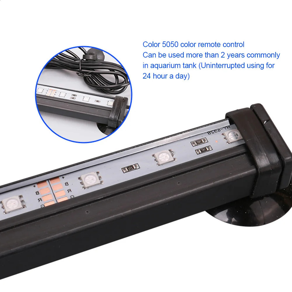LED Bubble Light Aquarium Underwater Diving Fish Tank Color Change Oxygen Production 240906