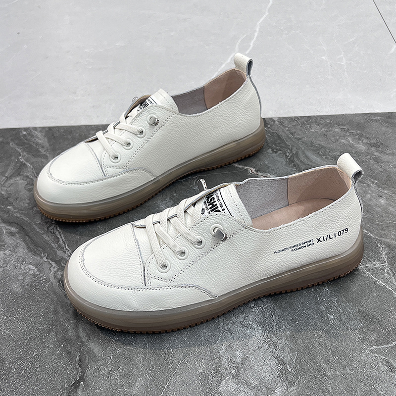 Cave shoes hollow flat sandals casual soft bottom non-slip breathable maternity shoes head cowhide small white shoes summer female