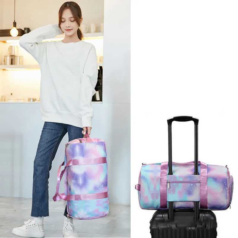 Fitness Bag Womens Travel Academy Fitness Yoga Training Shoulder Bag Set Waterproof Swimming Mens Sports Handbag W240906