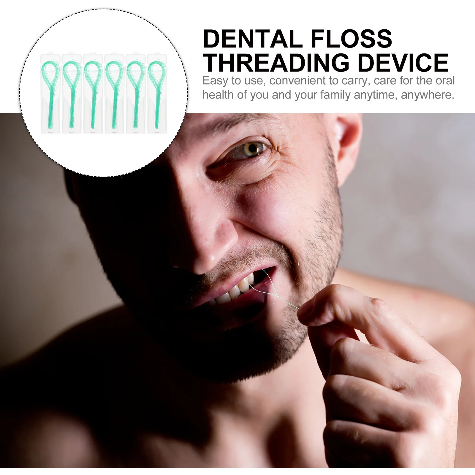 6 Boxes Floss Threader Thread Braces Dental Floss Threader Flossers Retainer Threaders Reusable Nylon Supplies 240905