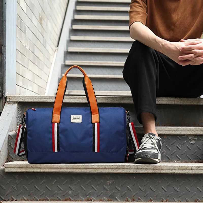 Fitness bag foldable waterproof large space outdoor swimming bag travel equipment handbag fitness bag womens yoga shoe bag W240906