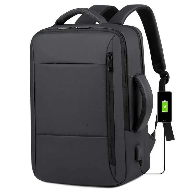 Men Large Capacity Backpack Usb Charging Male Laptop Bagpack Waterproof Business Travel Back Pack Luggage Bag Mochila 240906