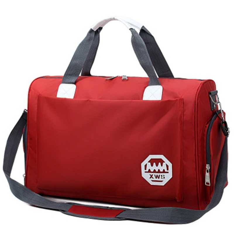 Fashionable outdoor waterproof nylon sports and fitness bag mens and womens training and fitness travel handbag yoga mat bag Sac sports bag W240906