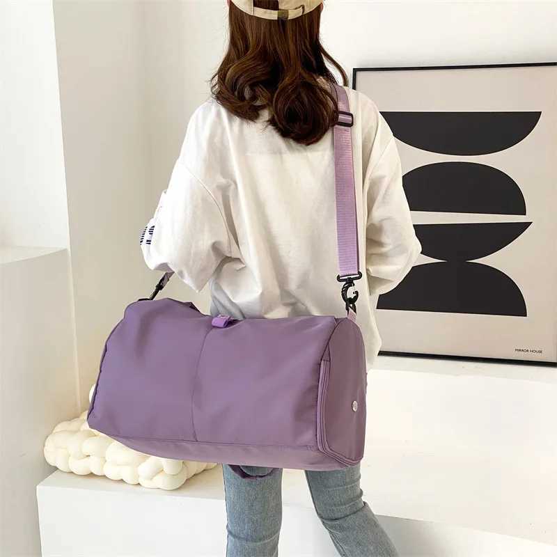 Solid Yoga Mat Bag Fitness Handbag Mens Training Sac De Sports Travel Gym Nylon Outdoor Sports Tas Sportas W240906