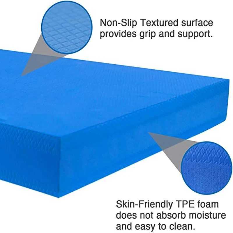 Soft balance pad TPE yoga pad foam exercise pad thick balance pad fitness yoga pilates balance board for physical therapy W240906