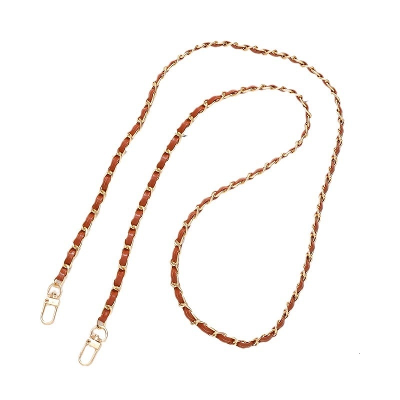 Bag crossbody leather chain, summer bag accessories, DIY shoulder strap, hanging rope, small fragrant wind mobile phone chain