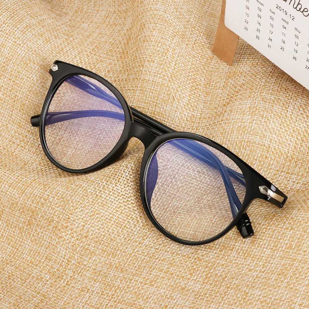 Neutral anti blue light transparent glasses frame visual care flexible portable optical glasses computer glasses fashion glasses W240906